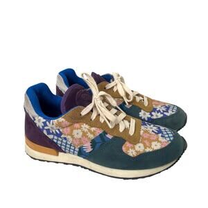 Inkkas Shoes Womens Size 7 Hendrix Joggers Multi Color Floral Patchwork Sneakers